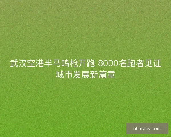 武汉空港半马鸣枪开跑 8000名跑者见证城市发展新篇章 武汉空港半马鸣枪开跑 8000名跑者见证城市发展新篇章